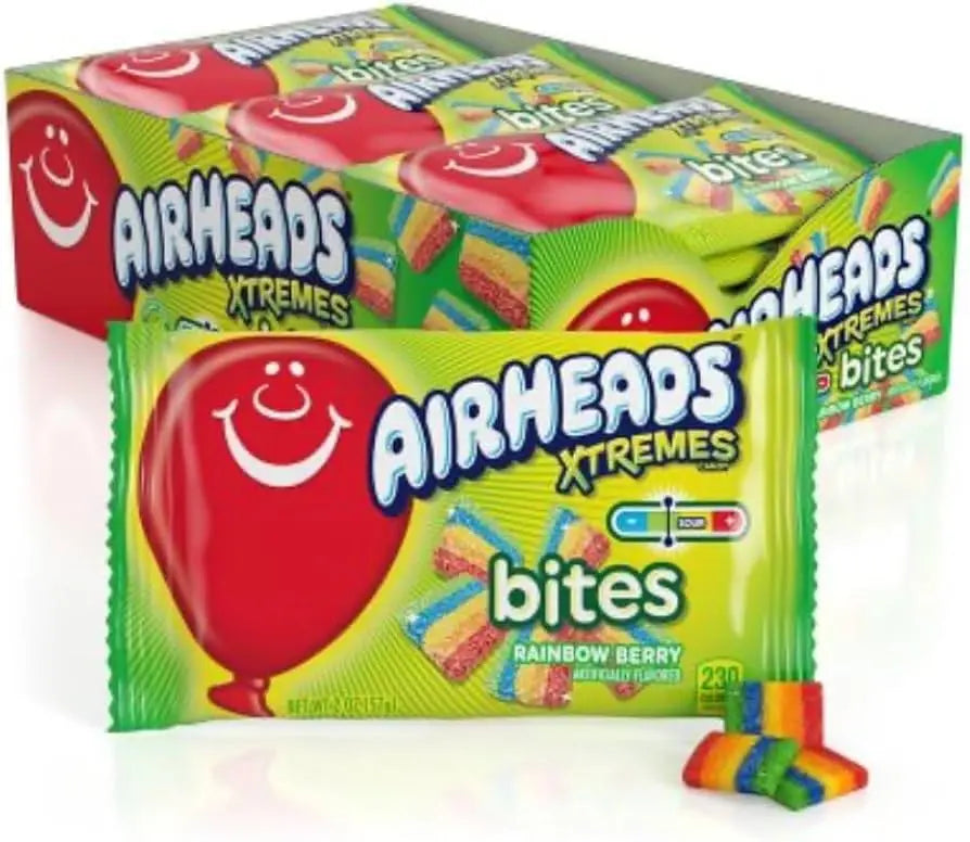 KS AIR HEADS XTREME BITES RAINBOW BERRY18CT