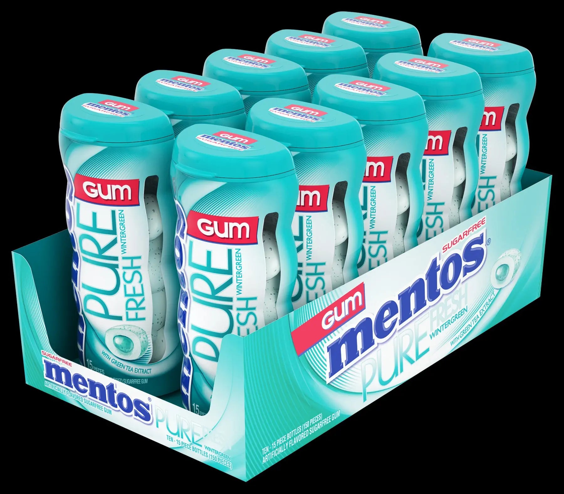 MENTOS GUM PURE FRESH WINTERGREEN 10 CT