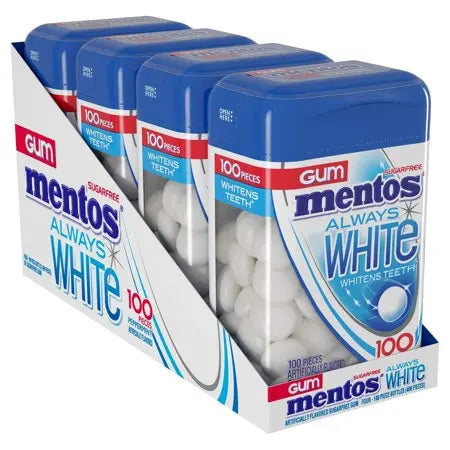 MENTOS ALWAYS WHITE PEPPERMINT 4 CT