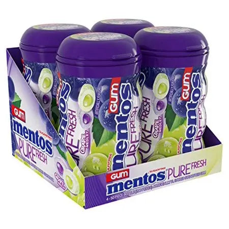 MENTOS GUM CUP GRAPE MEDLEY 4 CT