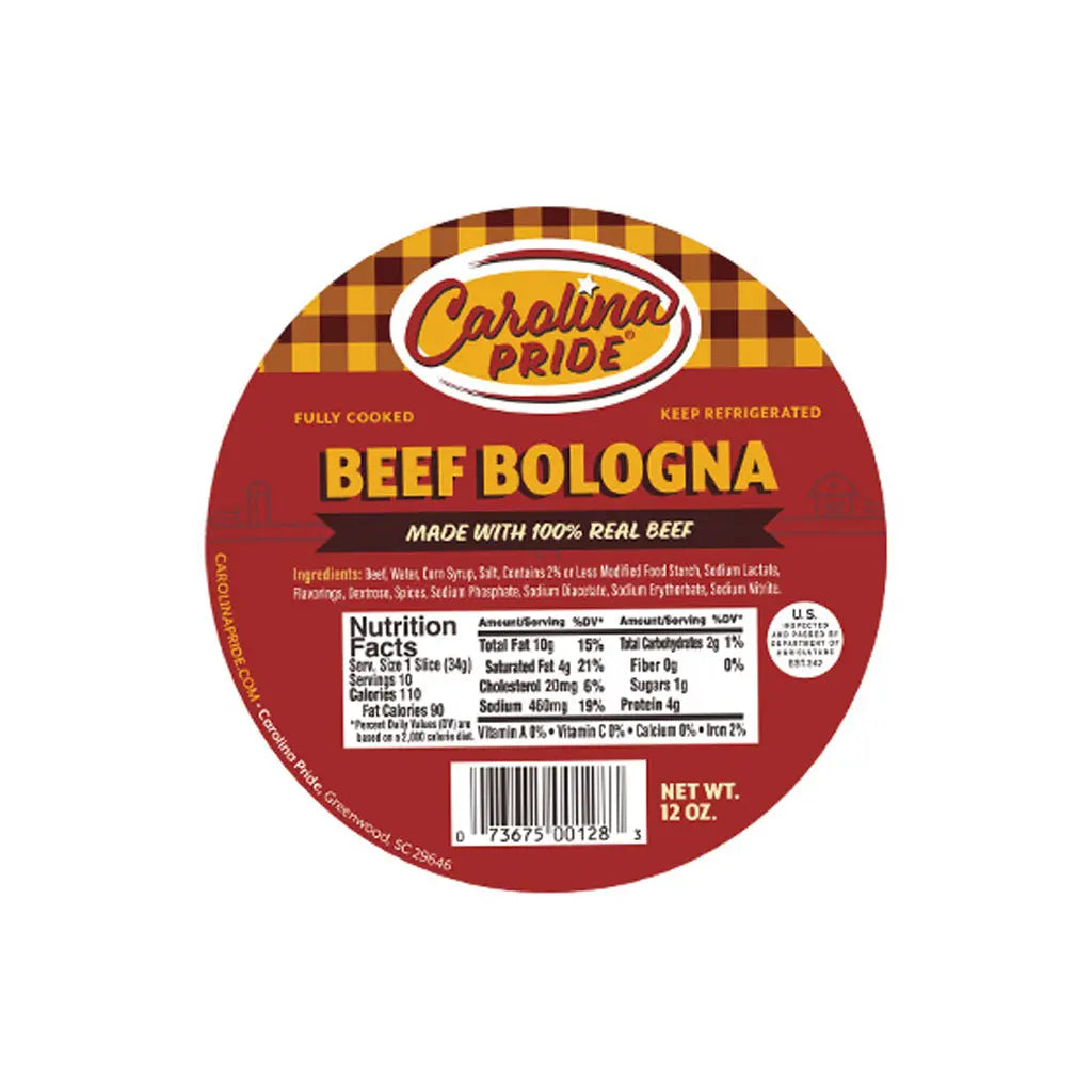CAROLINA PRIDE BEEF BOLOGNA 6CT