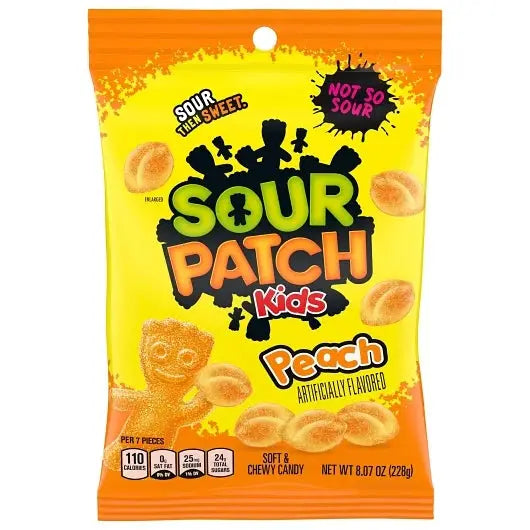 PEG SOUR PATCH KIDS PEACH 6/3.6OZ