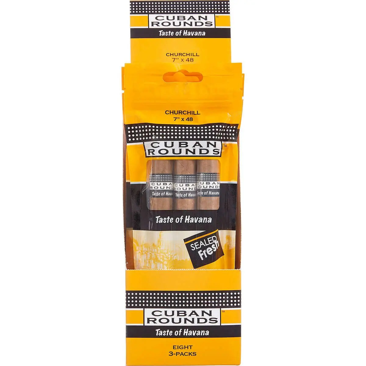 CUBAN ROUNDS CHURCHILL 7X8 - 8/3PKS