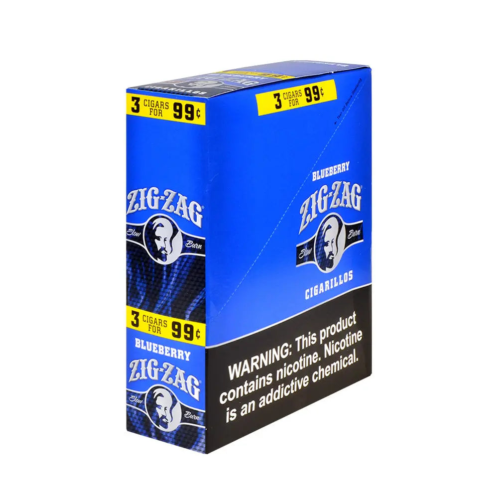 ZIG ZAG CIGARILLO 3/99C BLUEBERRY 15/3 CT