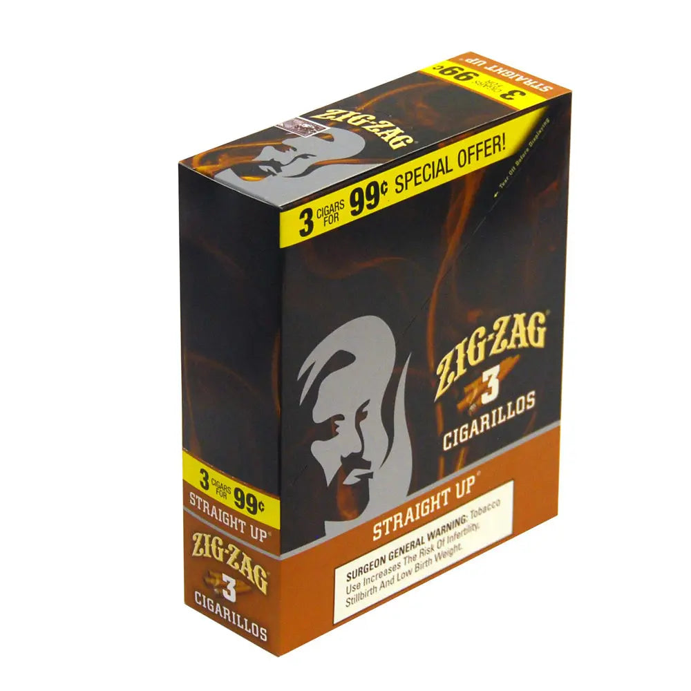 ZIG ZAG CIGARILLO 3/99C STRAIGHT UP 15/3 CT