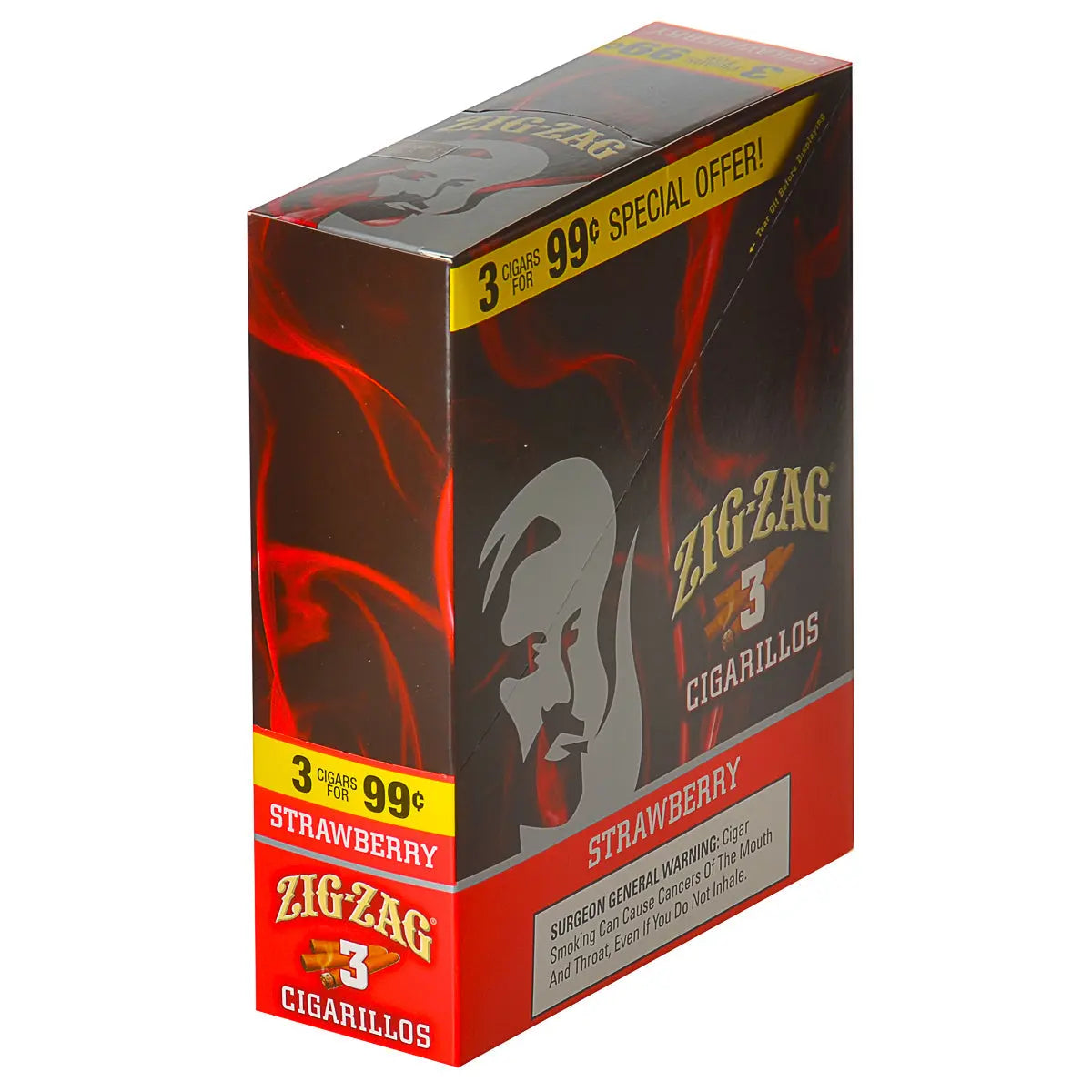 ZIG ZAG CIGARILLO 3/99C STRAWB 15/3 CT