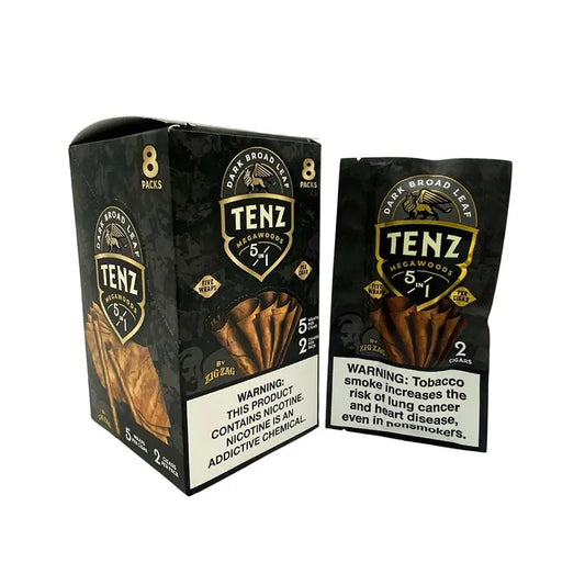 ZIG ZAG TENZ DARK BROAD LEAF 8/5-2 PKS