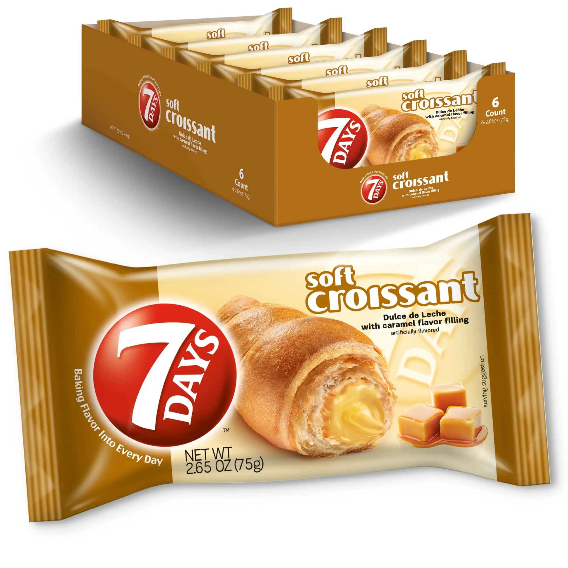 7 DAYS CROISSANTS DULCE W/CARAMEL 6 CT
