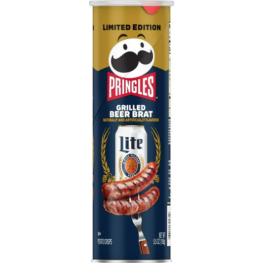 PRINGLES LARGE GRILLED BEER BRAT 7CT