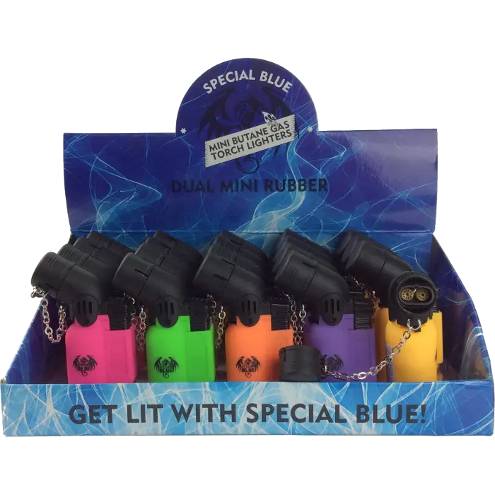 SPECIAL BLUE RUBBER MINI TORCH 20CT
