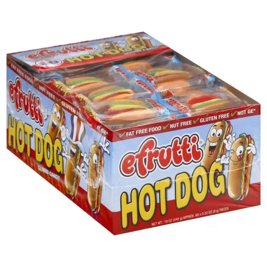 E-FRUTTI GUMMI HOT DOG 60CT