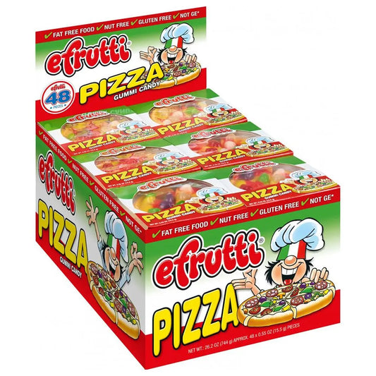 E-FRUTTI GUMMI PIZZA SLICES 48CT