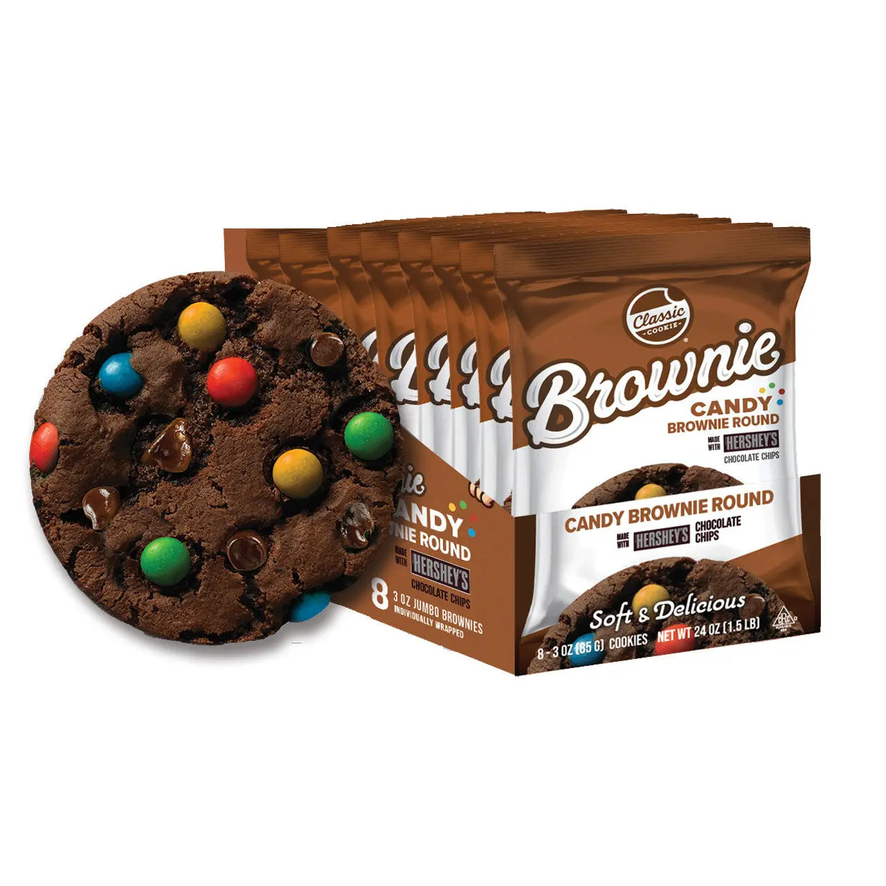CLASSIC COOKIES BROWNIE HERSHEYS 8CT