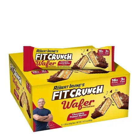 FIT CRUNCH CHOC PEANUT BUTTER WAFER 9CT