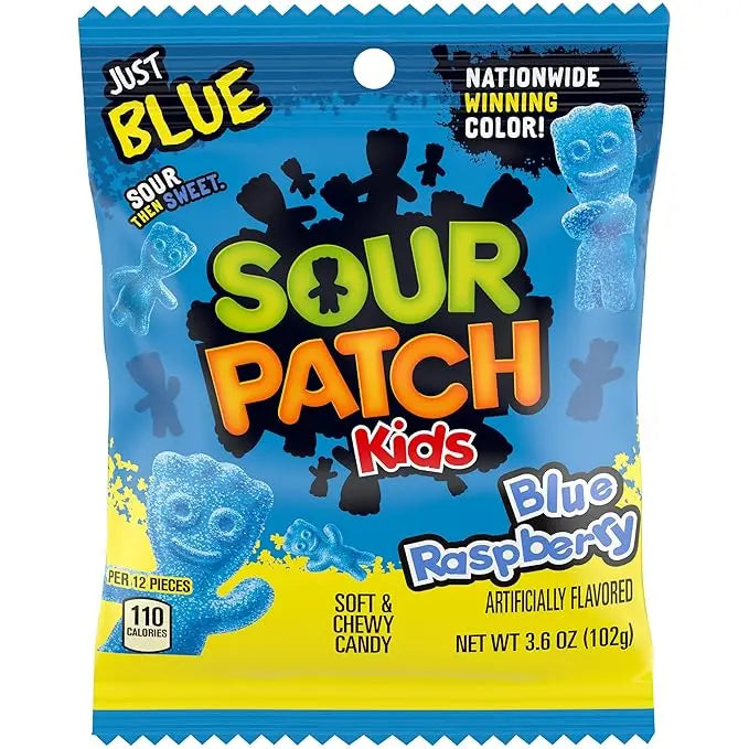 PEG SOUR PATCH KIDS BLUE RAS 6/3.6OZ