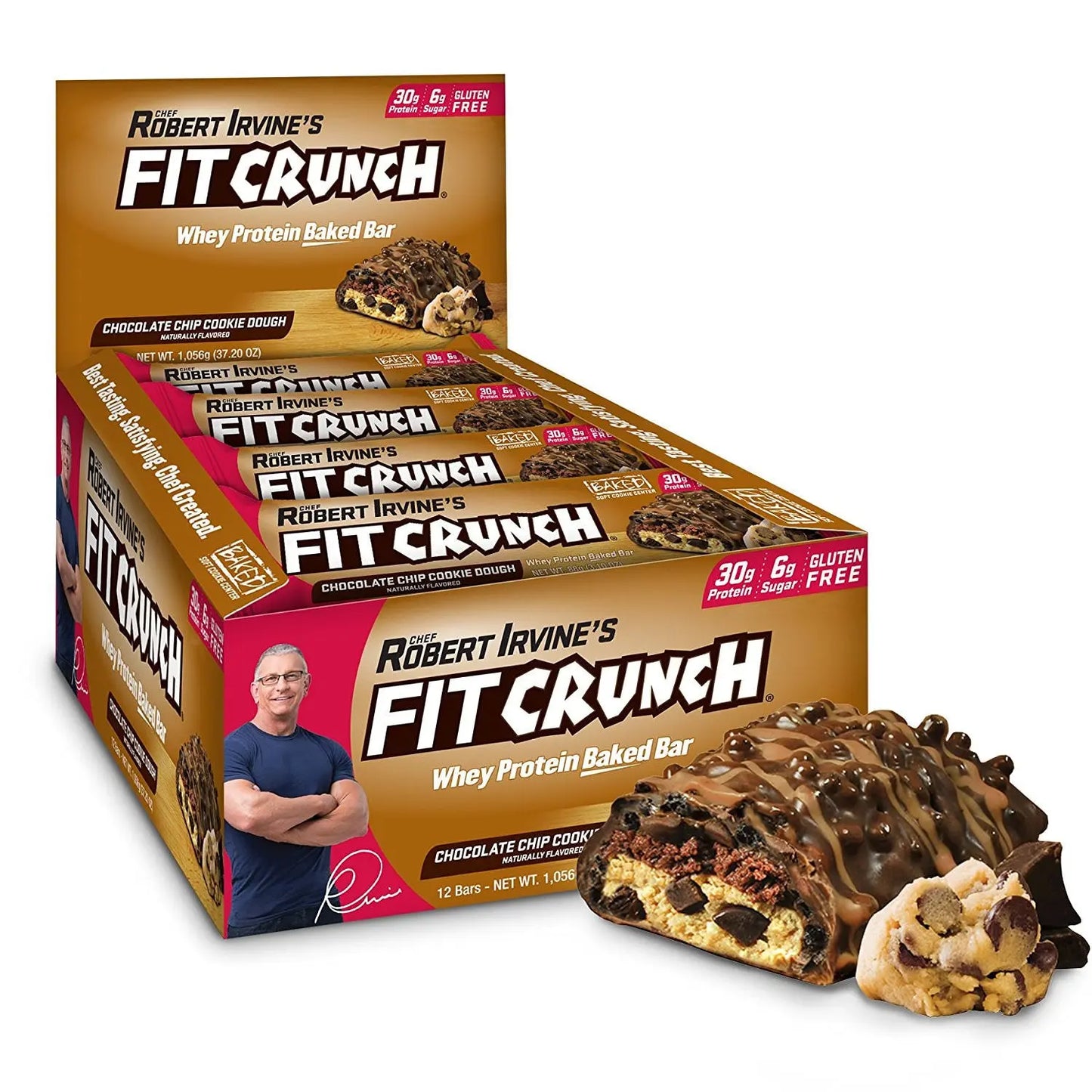 FIT CRUNCH CHOC CHIP COOKIE DOUGH 12CT