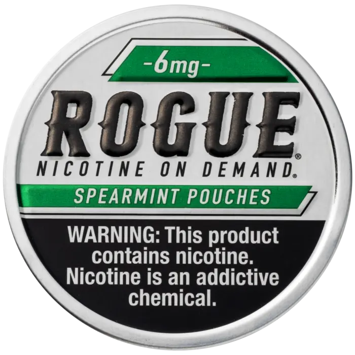 ROGUE NICOTINE SPEARMINT POUCHES 6MG 5CT