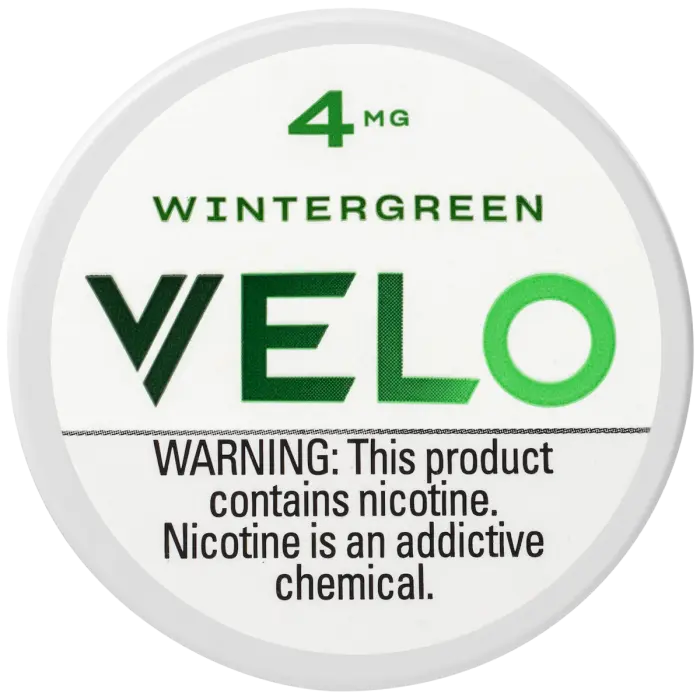 VELO WINTERGREEN 4MG NICOTINE POUCHES 5CT