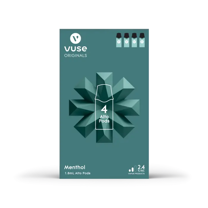 VUSE ALTO MENTHOL TOB 2.4% FOUR POD 5CT