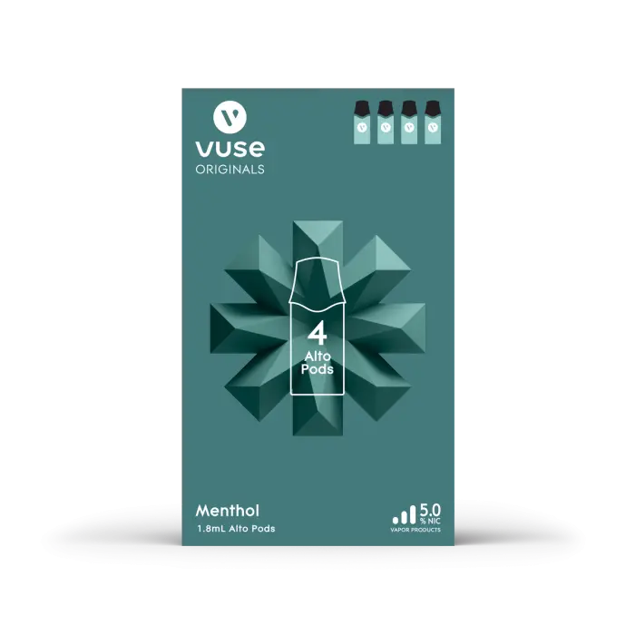 VUSE ALTO MENTHOL TOB 5.0% FOUR POD 5CT