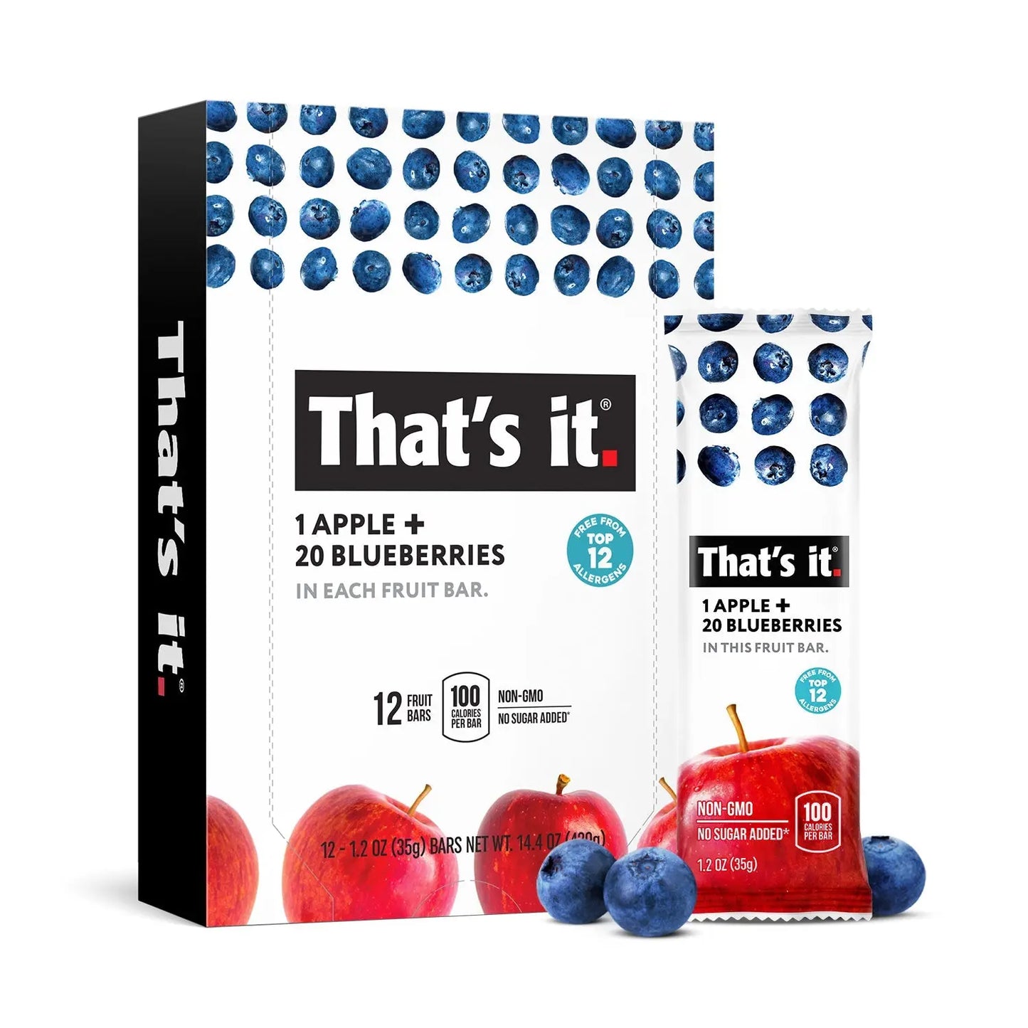 THAT'S IT BAR APPLE + BLUEBERRY