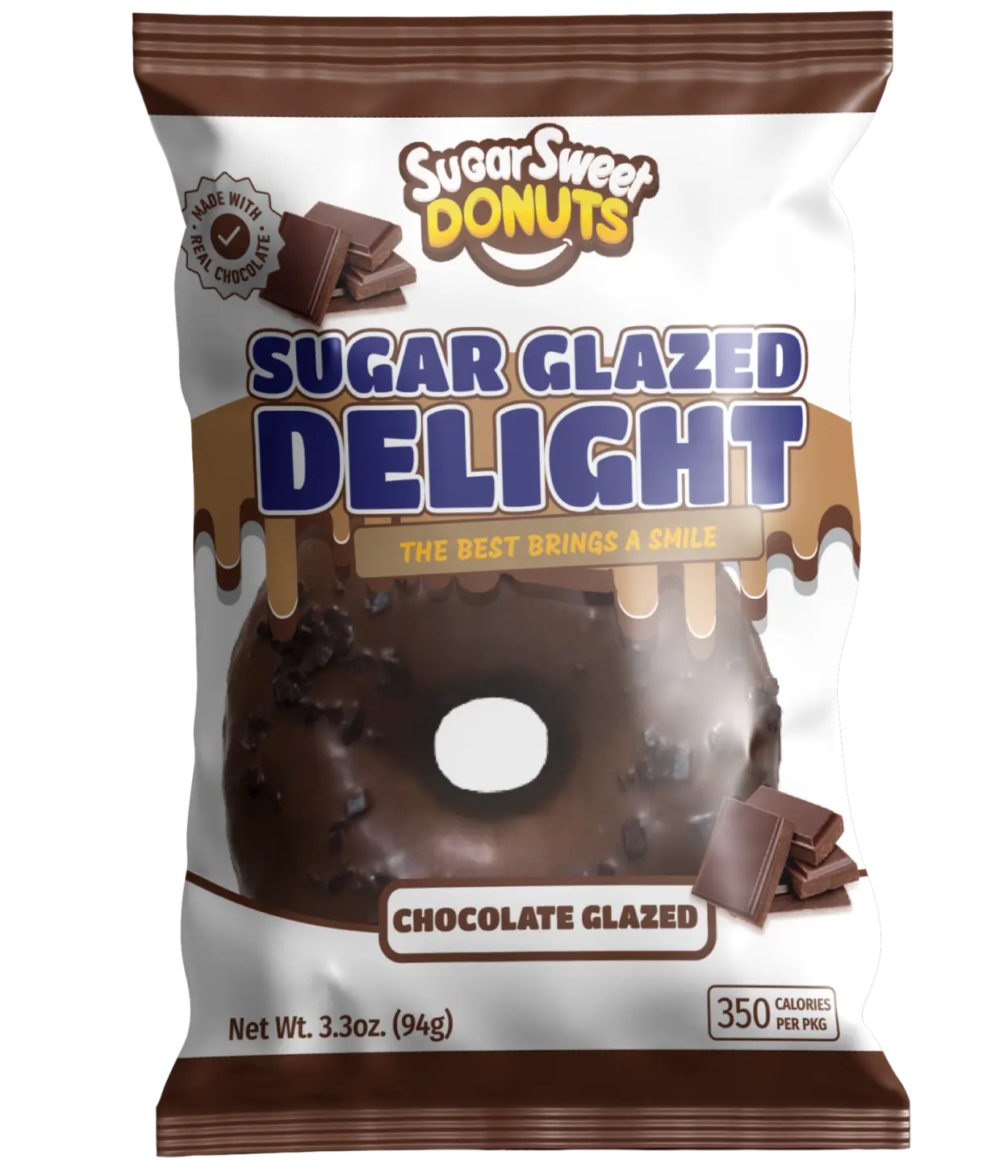 SUGAR SWEET DONUT CHOCOLATE 8CT
