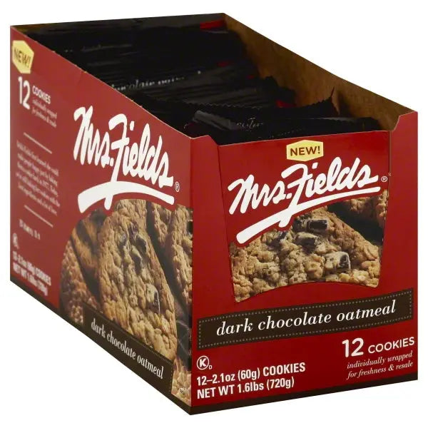 MRS FIELDS DARK CHOC OATMEAL 12CT