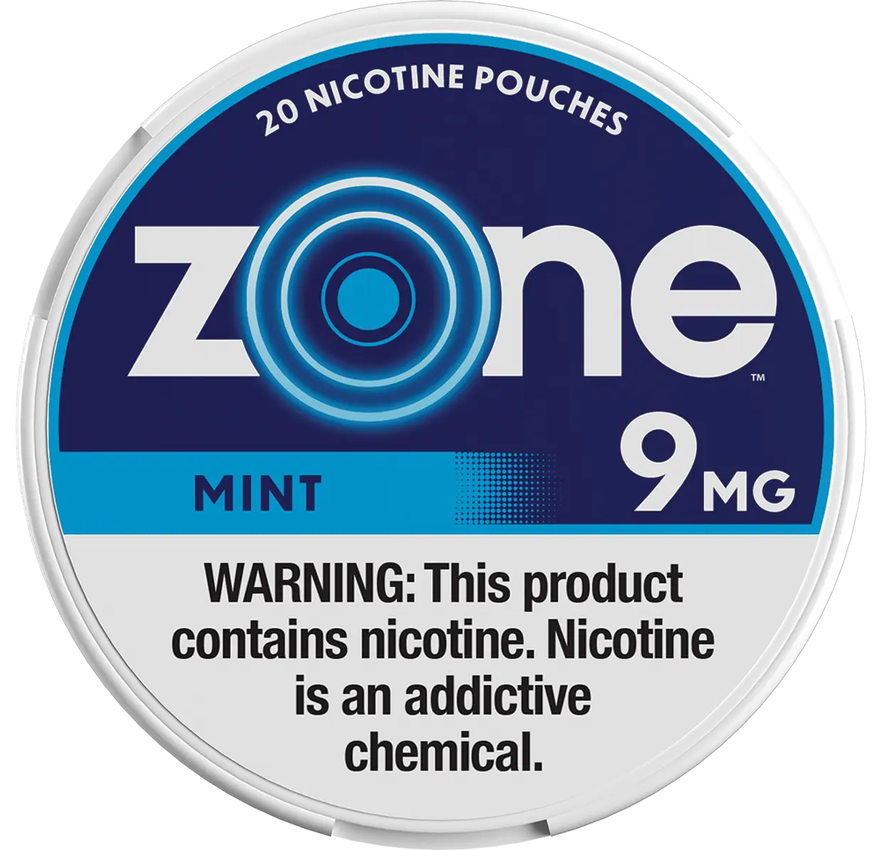 ZONE 9MG MINT NICOTINE POUCHES 5CT