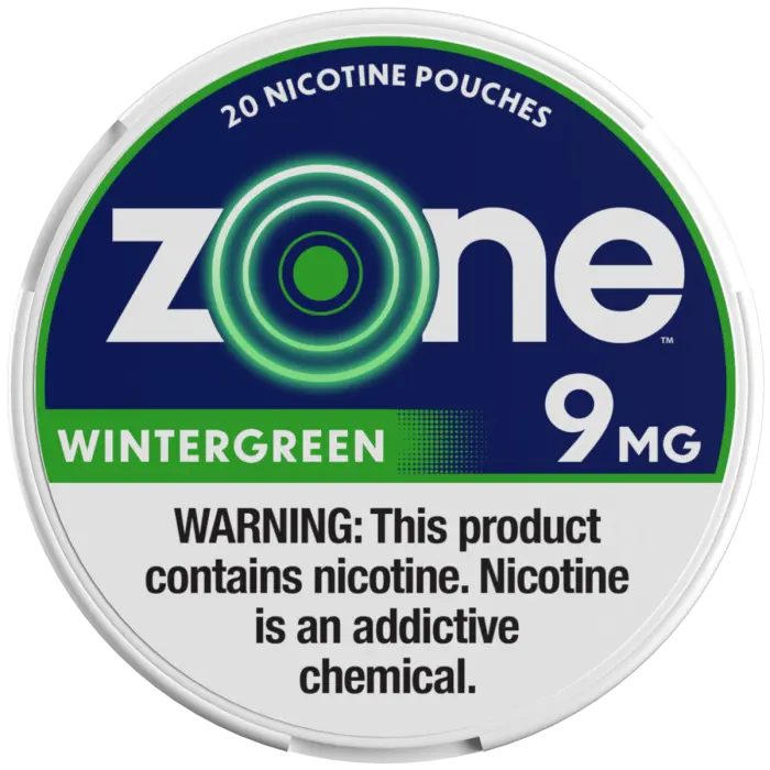 ZONE 9MG WNTRGEEN NICOTINE POUCHES 5CT