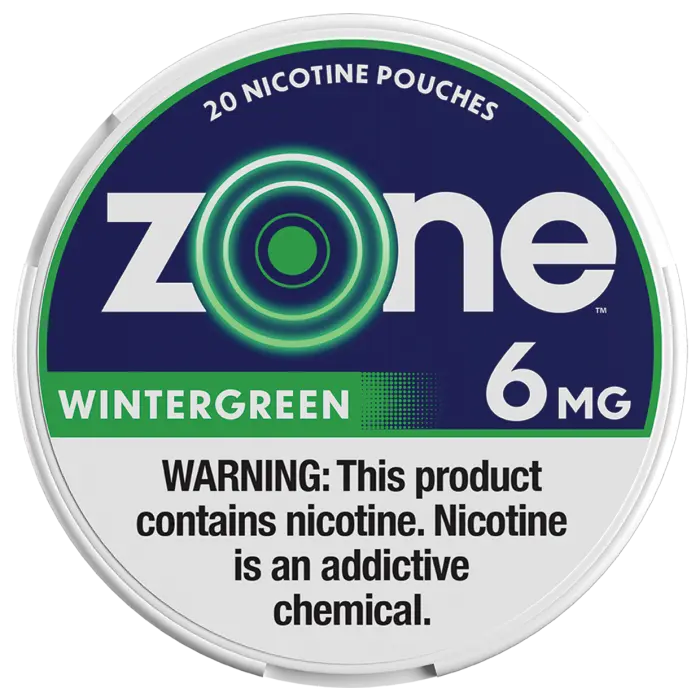 ZONE 6MG WNTRGREEN NICOTINE POUCHES 5CT