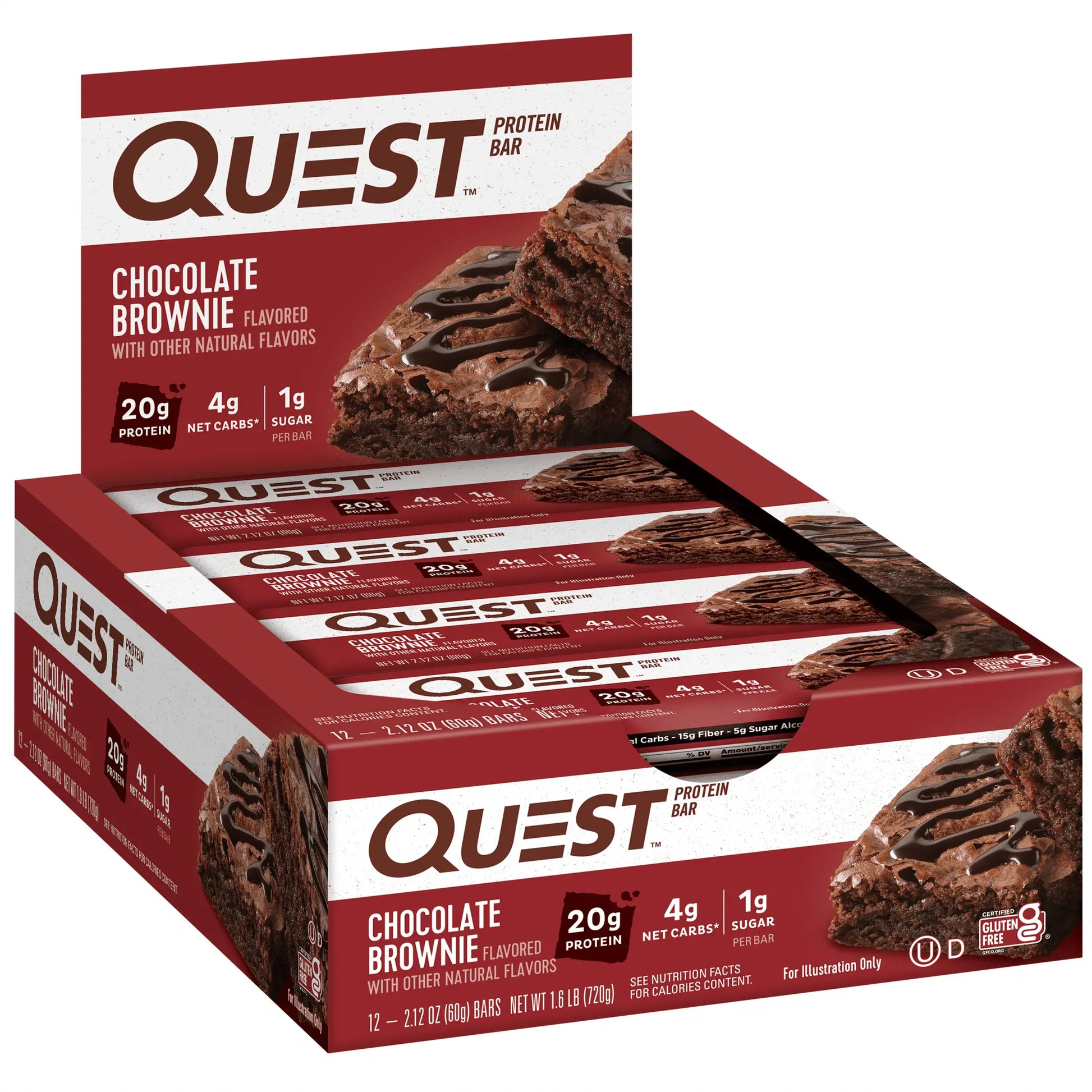 QUEST BAR CHOC BROWNIE 12 CT