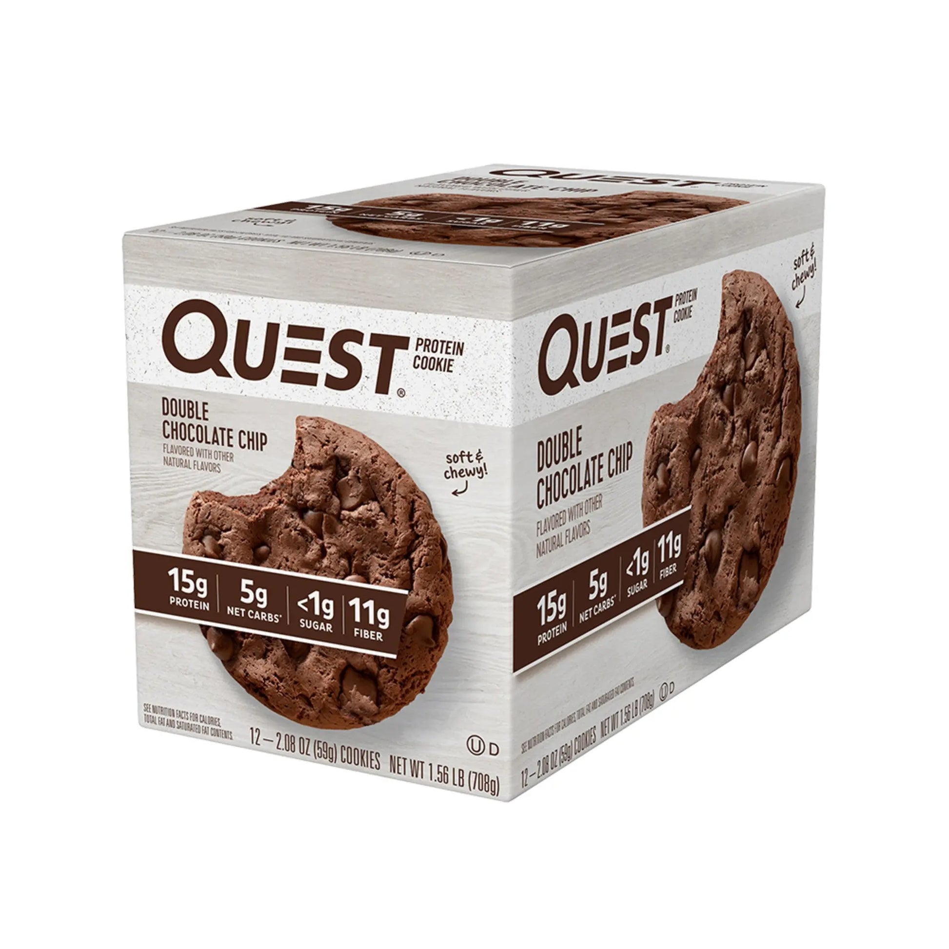 QUEST COOKIE DBL CHOC CHIP 12CT 2.08OZ
