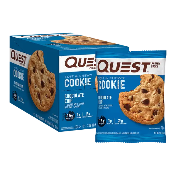 QUEST COOKIE CHOC CHIP 12CT 2.08OZ