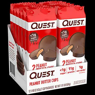 QUEST BAR PEANUT BAR CUP 12CT