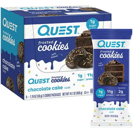 QUEST FRSTD COOKIE CHOCOLATE CAKE 8CT