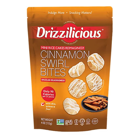 DRIZZILICIOUS 4OZ CINNAMON SWIRL BITES