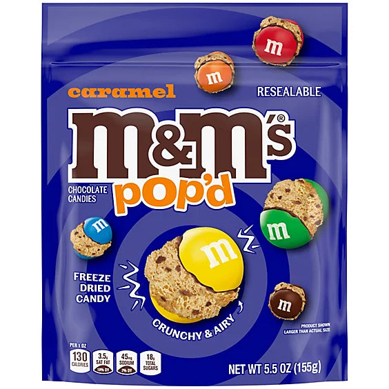 PEG M & M'S CARAMEL POP 6/5.5 OZ