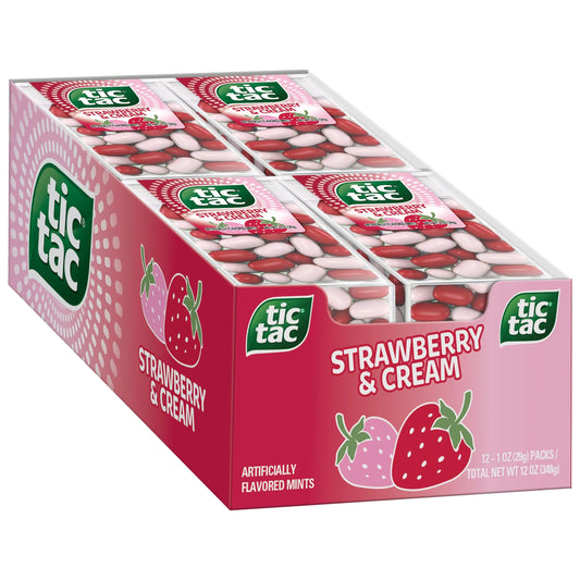 TIC TAC STRAWBERRY & CREAM 12 CT
