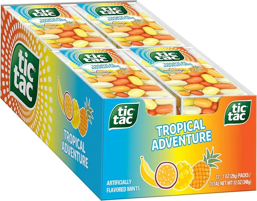 TIC TAC TROPICAL ADVENTURE 12CT