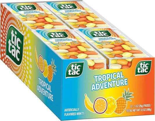 TIC TAC TROPICAL ADVENTURE 12CT