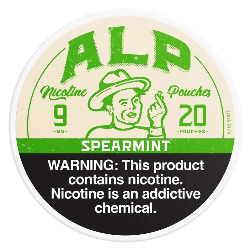 ALP 9MG SPEARMINT NICOTINE POUCHES 5CT