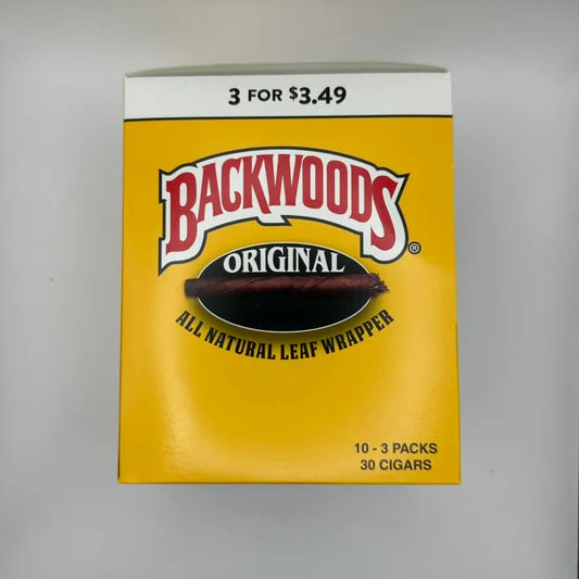 BACKWOODS 3PK PP $3.49 ORIGINAL 10/3PK