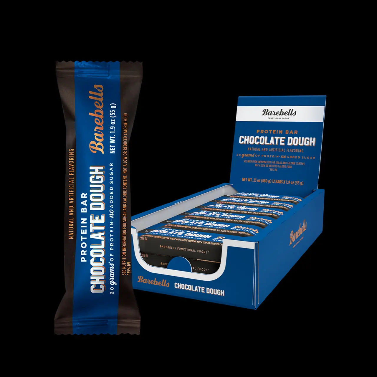 BAREBELLS PROTEIN BAR CHOC DOUGH