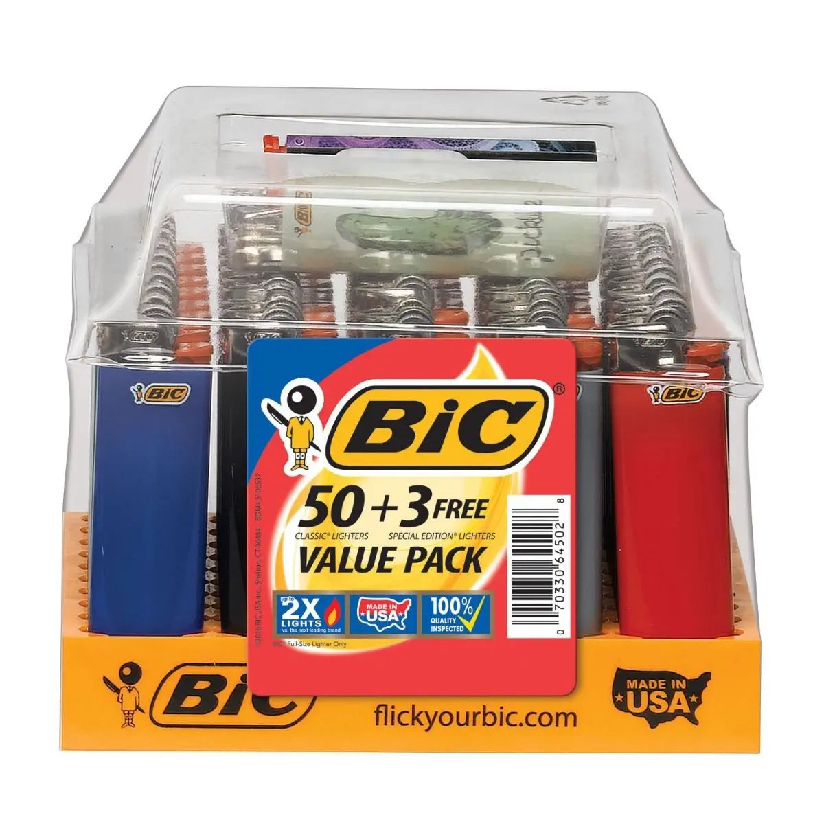 BIC LIGHTERS 50+3 CT
