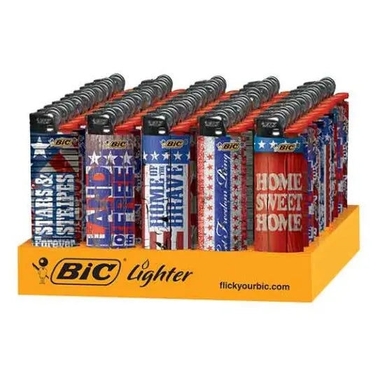 BIC LIGHTERS AMERICANA 50CT