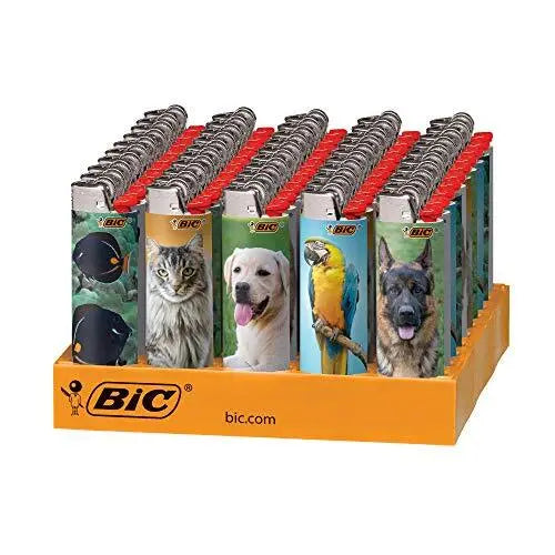BIC LIGHTERS ANIMAL LOVERS 50CT