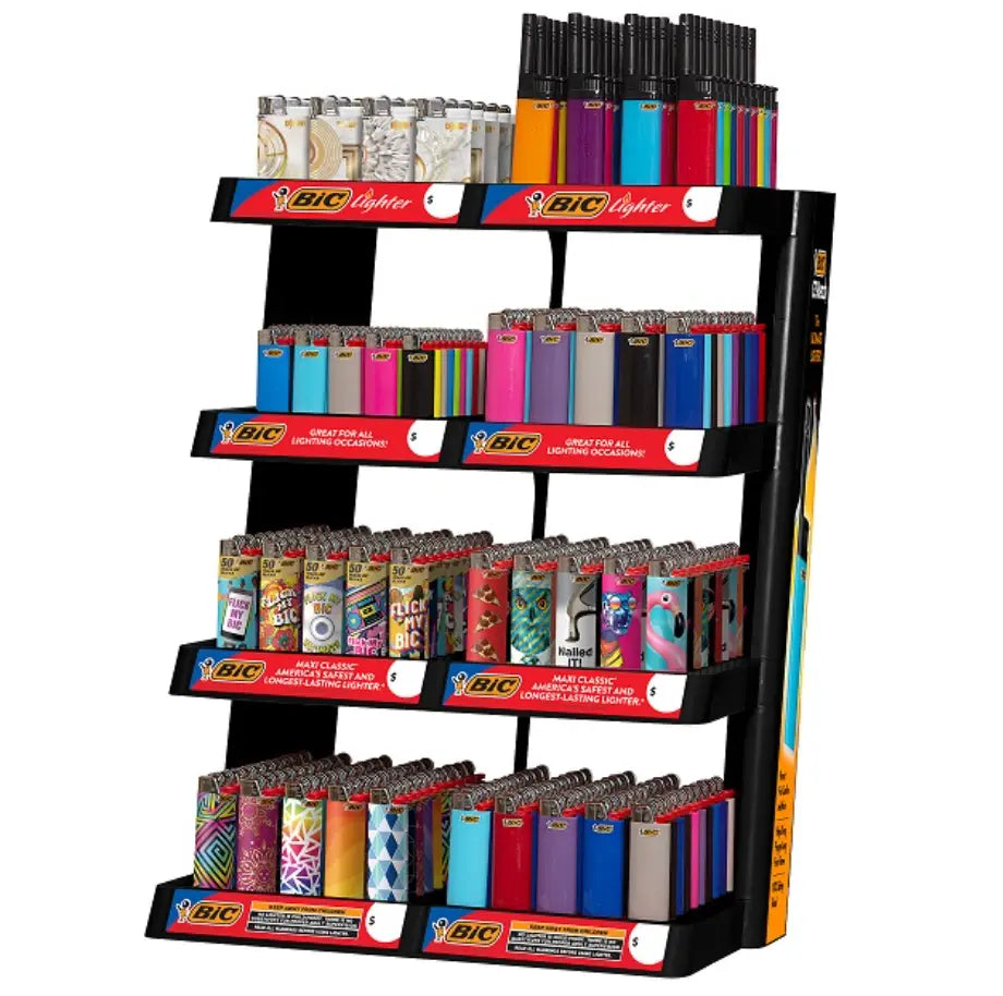 BIC LIGHTERS DISPLAY 8 TIER