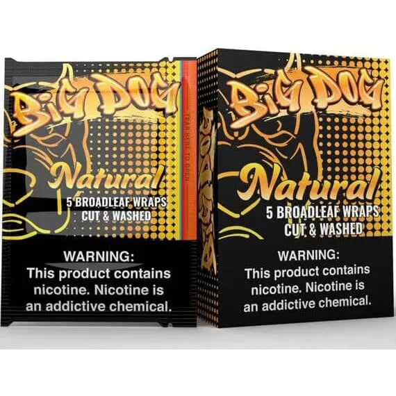 BIG DOG BROADLEAF WRAPS NATURAL 8CT