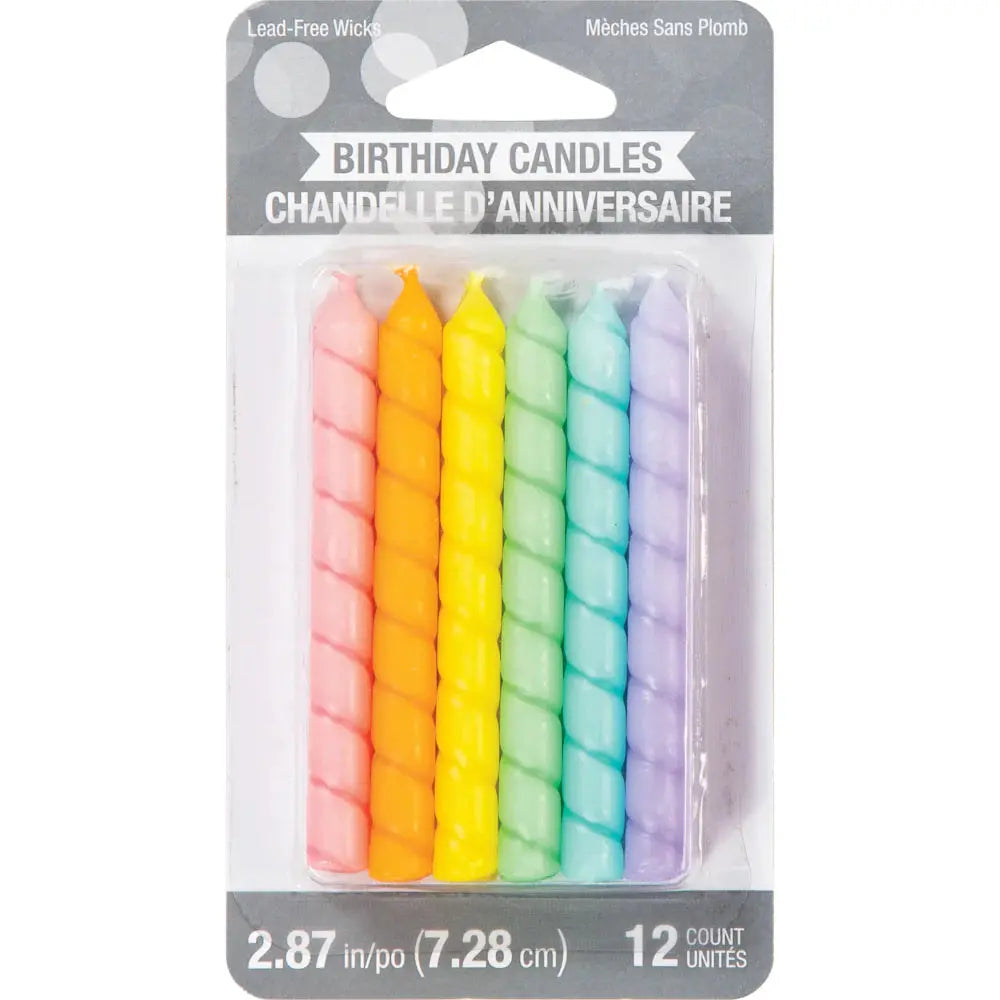 BIRTHDAY CANDLE BLISTER 12CT