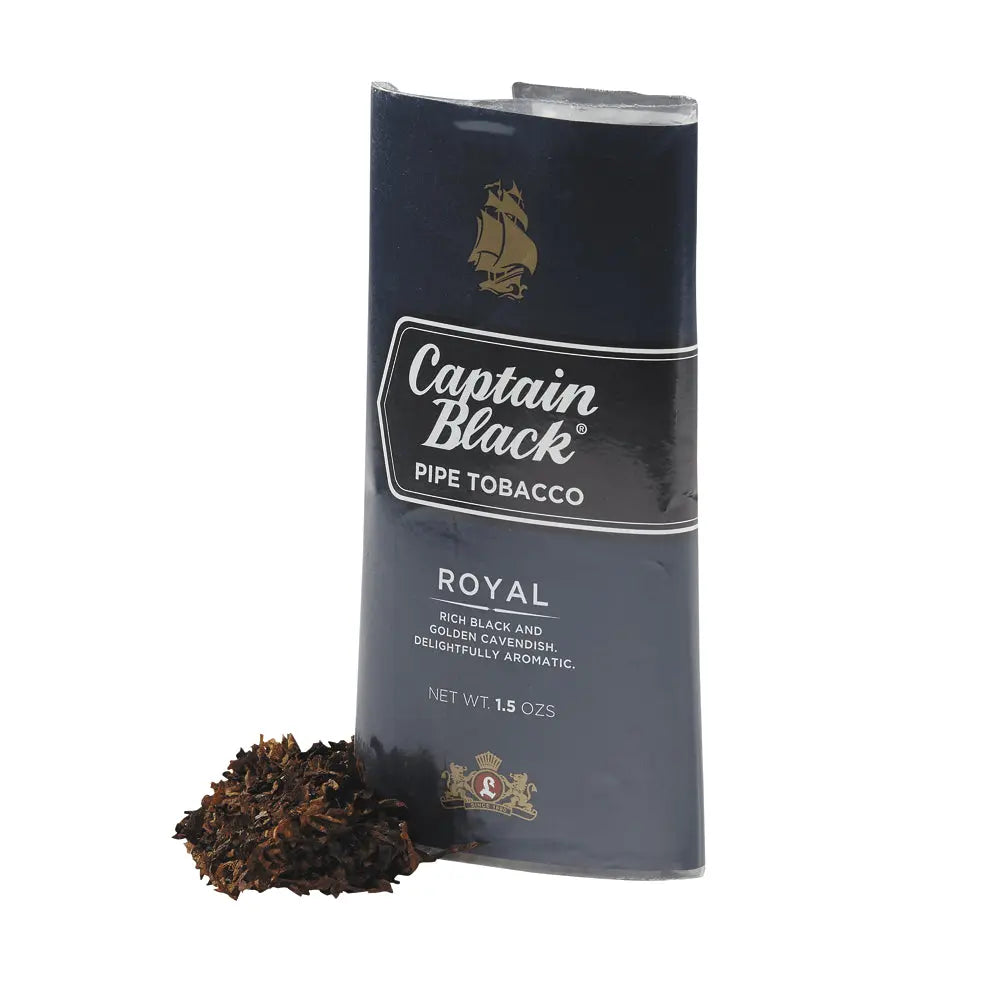 CAPTAIN BLK POUCH ROYAL 6CT